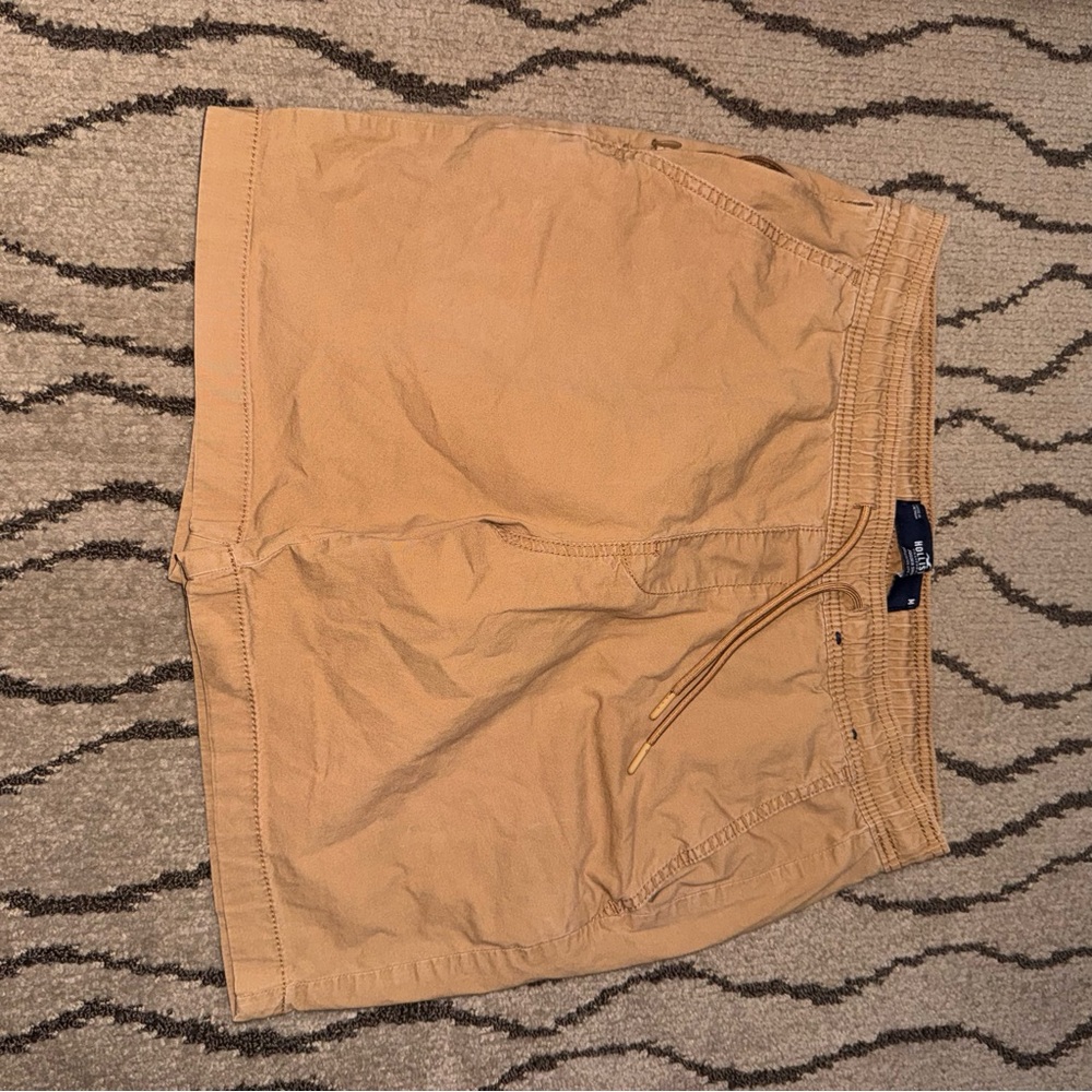 Hollister Tan Flat Front Shorts Casual Style